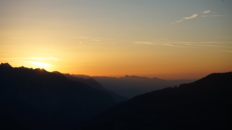 Ein Sonnenuntergnag in den Bergen der Silvretta Montafon. | ©  Silvretta Montafon - Vanessa Strauch