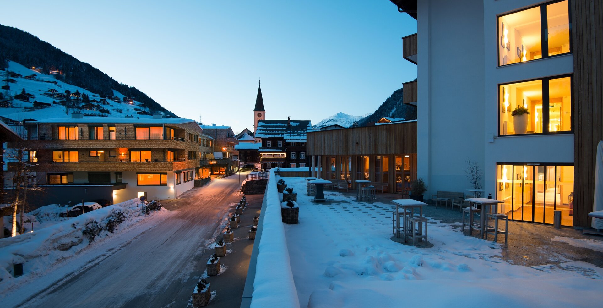Das Sporthotel Silvretta Montafon in Gaschurn im Winter | © Silvretta Montafon - Daniel Hug