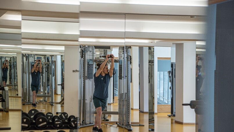 Fitnesstraining in Gaschurn im Sporthotel Silvretta Montafon | © Silvretta Montafon - Mara Baues