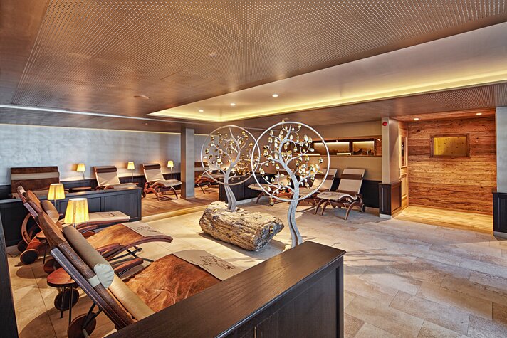 Ruheraum im Spa des Sporthotel Silvretta Montafon. | © Silvretta Montafon - Markus Gmeiner